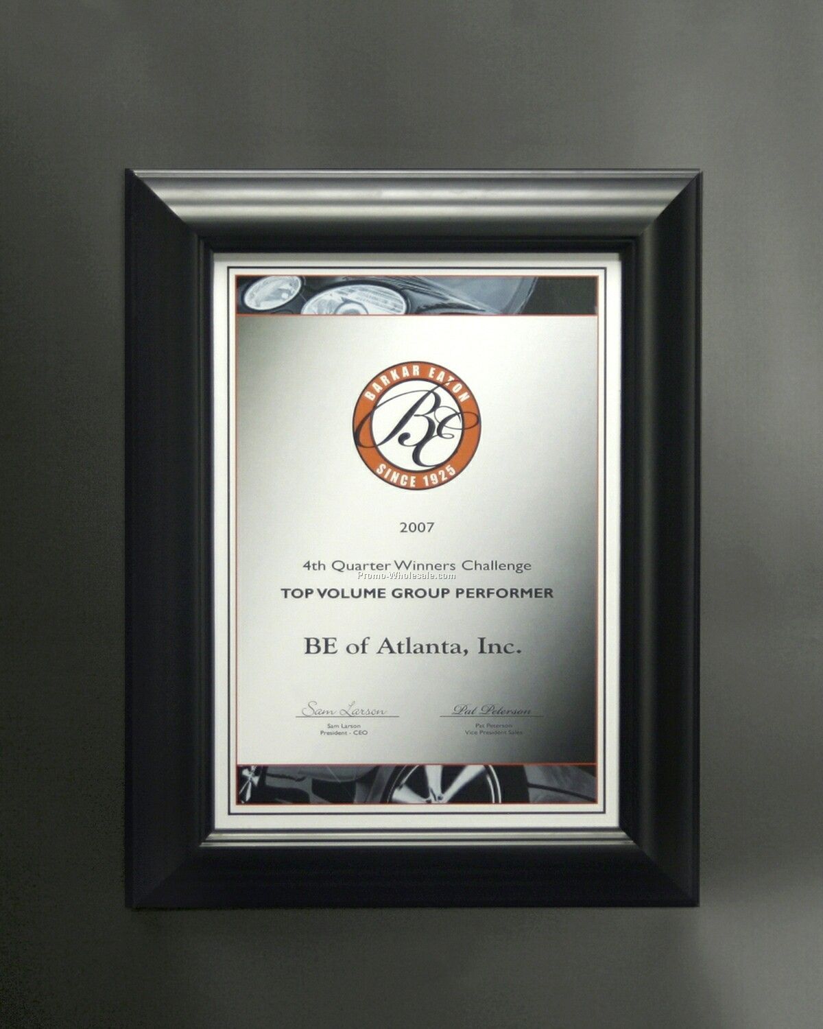 10"x12" Certificate In Frame