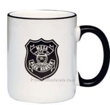 13 Oz. Heartland C-handle Mug W/Color Trim