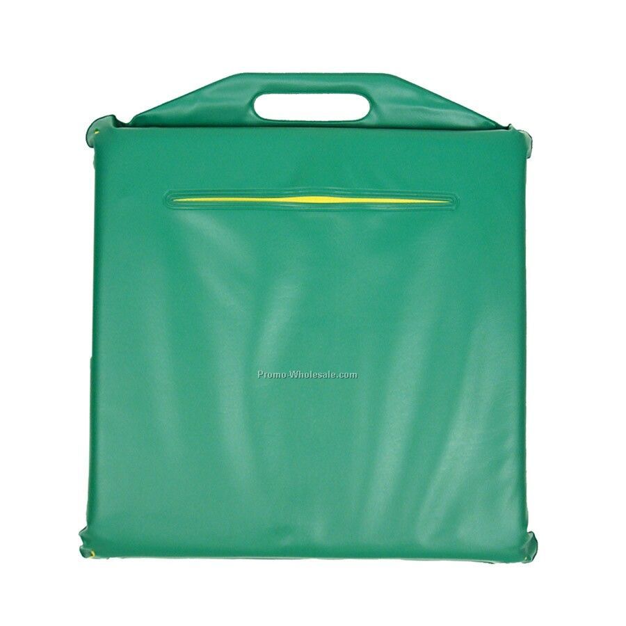 14" Vinyl Seat Cushion With Back Slit Pocket (2" Thick)