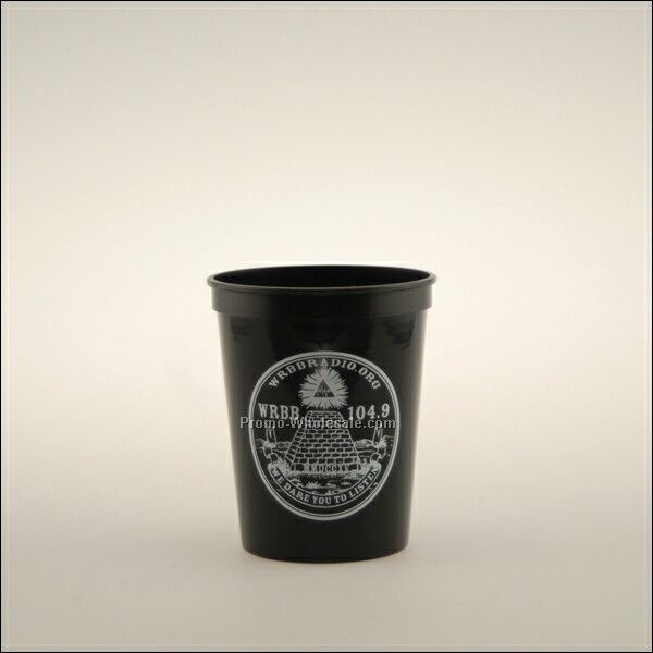 16 Oz. Black Stadium Cup