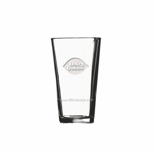 16 Oz. Crystal Pilsner Beer Glass W/ Straight Sides (Deep Etch)