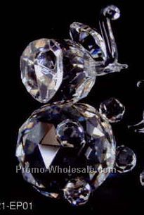 2-1/8" Optic Crystal Elephant Figurine