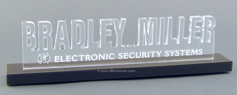 2.5" X 10" Custom Acrylic Desk Nameplate