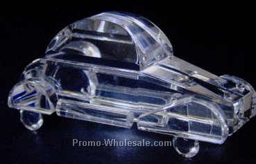 3" Optic Crystal Austin Car Figurine