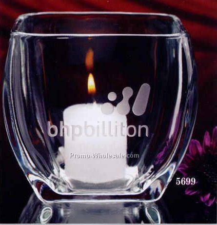 3-7/8" High Tapered Square Votive