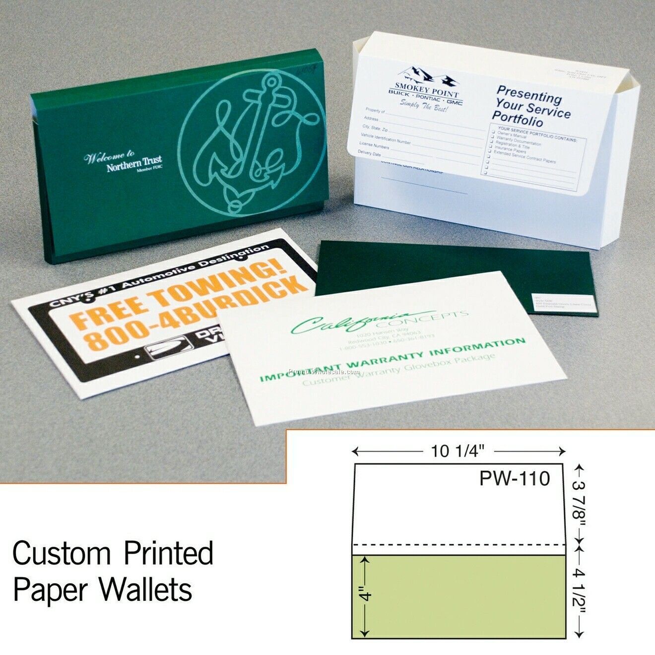 4-1/4"x9" Document Sleeve (Foil Stamp/Emboss)