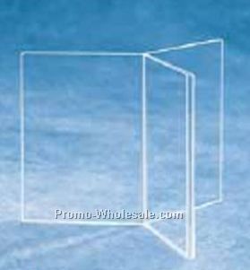 4"x6" Acrylic 3 Panel Sign Holder/ Ad Display