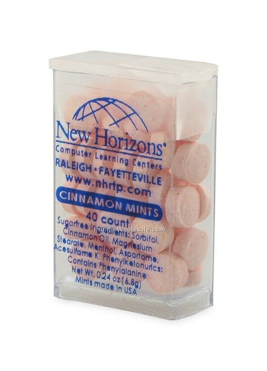 40 Count Breath Mints In Pocket Dispenser - Spearmint