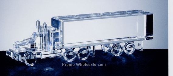 5"x1-1/4"x1" Optical Crystal 18 Wheel Truck