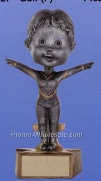 6" Bobble Head Award (Female Gymnast)