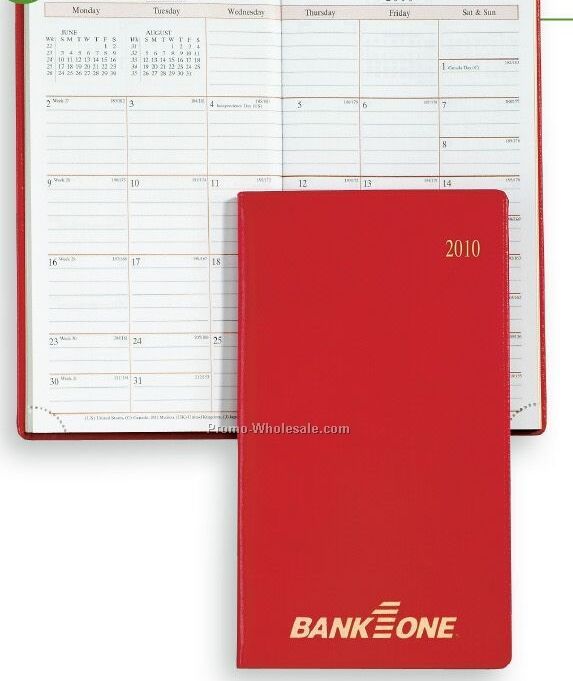 6-5/8"x3-3/4" Red Sun Graphix Skivertex Traveler Planner