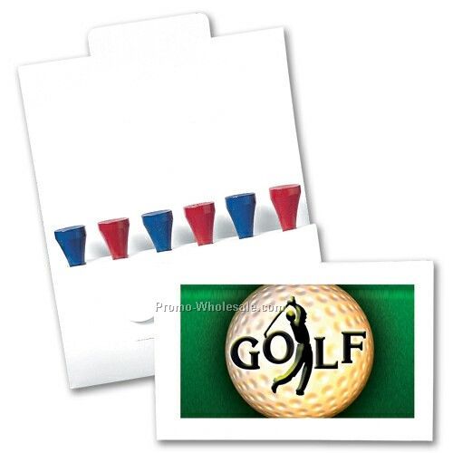 6 Tee Golf Pack W/ Ball Marker