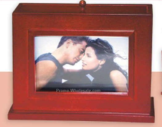 7-3/4"x6" Two Display Wood Photo Box