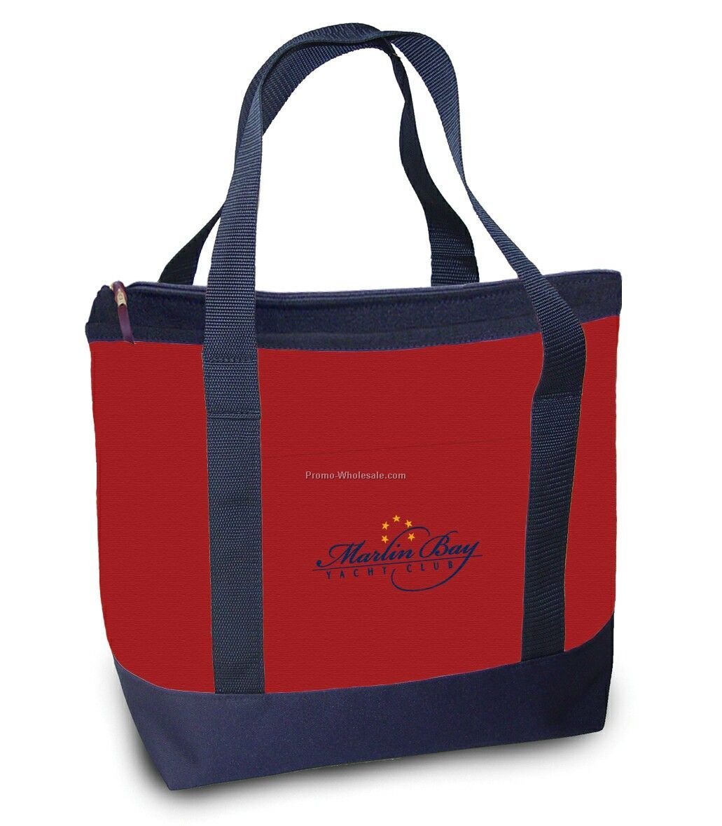 727 (A) D Drz Large Two-tone Tote With Poly Handles