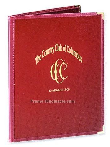 8-1/2"x11" Pajco Menu Cover With Clear Pockets-2 View