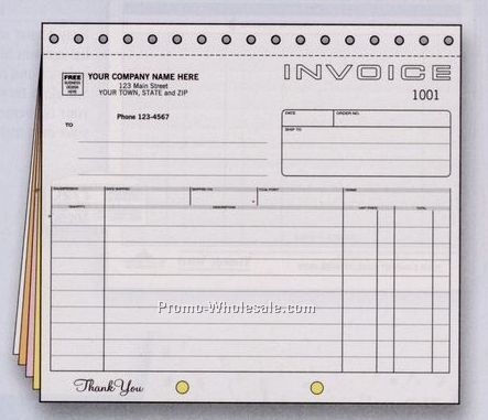 8-1/2"x7" 2 Part Classic Collection Small Invoice