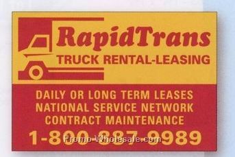 8-1/4"x12-1/2" Rectangle Truck & Equipment Decal(Positive/Reverse Bottom