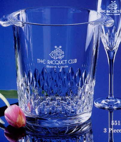 85 Oz. Crystal Lotus Ice Bucket