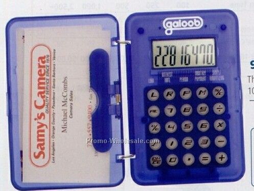 Amortization Calculator Business Card Holder-4" X 2 3/4" (5 Days Service)