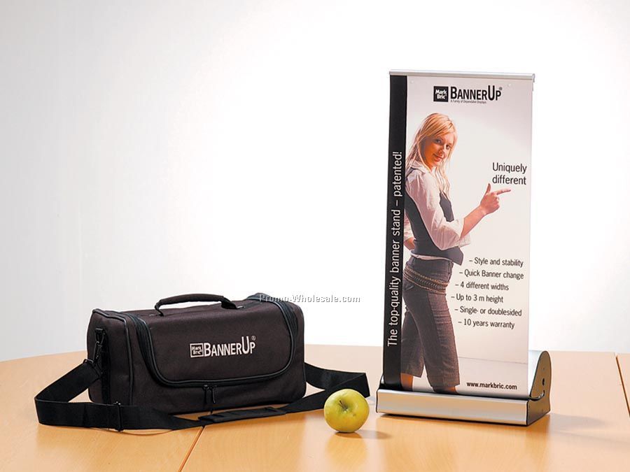 Bannerup Retractable Banner Stand - Tabletop Model With Standard Graphic