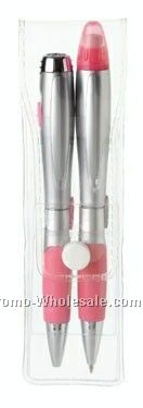 Blossom Pen/ Light And Pencil Set (3 Set)