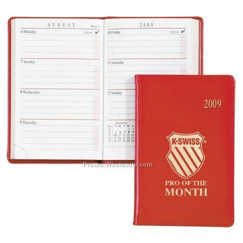 Burgundy Sun Graphix Savanna Compact Planner (White Paper)