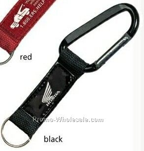 Carabiner Key Tag With Large Logo Display Strap