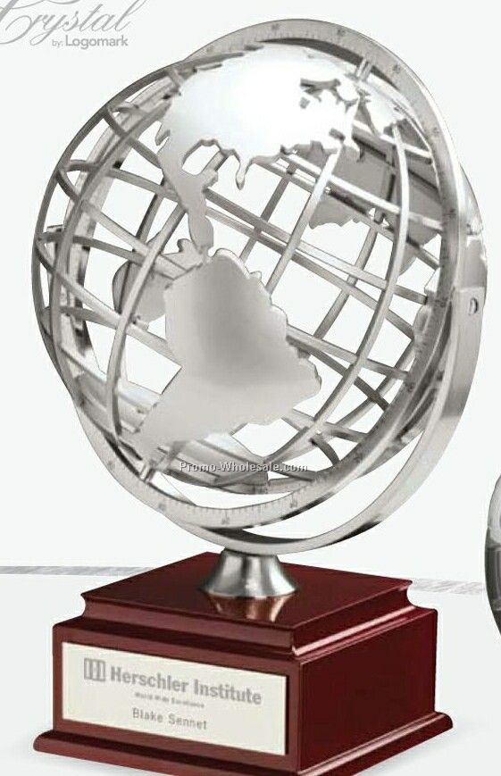 Castello II Small Globe Award 7"x4-1/4"x4-1/4"