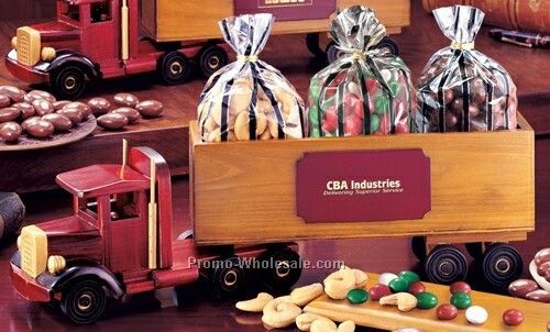 Chocolate Almond/Cashews/Chocolate Gourmet Mints In Classic 18 Wheeler