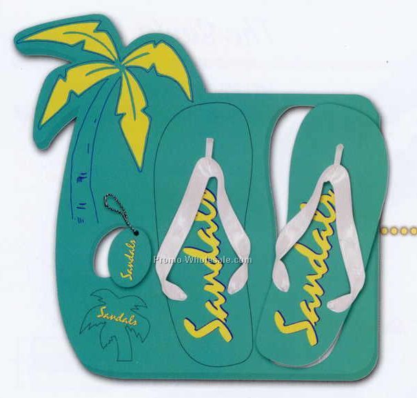 Flip Flop / Floatable Keychain Fun Kit - Palm Tree