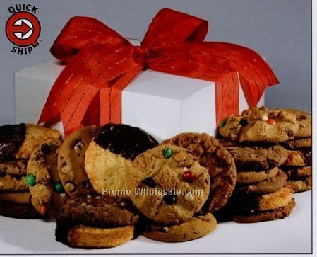 Gourmet Cookie Gift Box With 2 Dozen Cookies