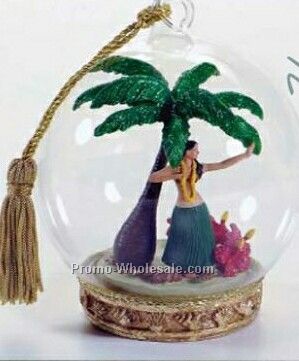 Hawaiian Hula Memory Globe