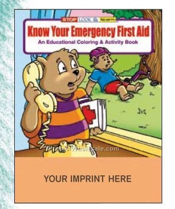 Know Your Emergency First Aid Coloring Book Fun Pack