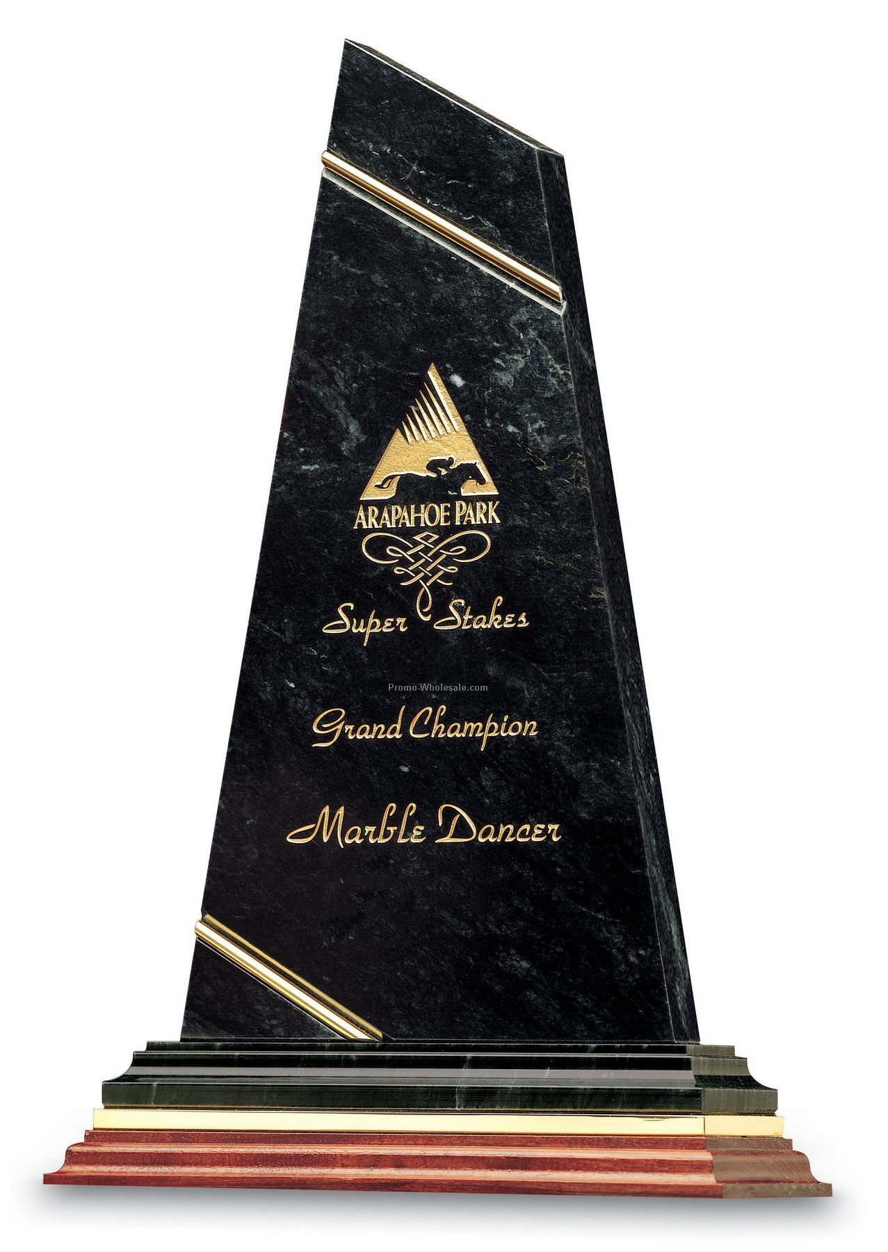 Large Black Marble Trendsetter Achievement Award