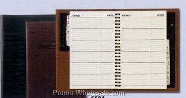 Large Executive Desk Book/ Soft Construction W/ Address Book