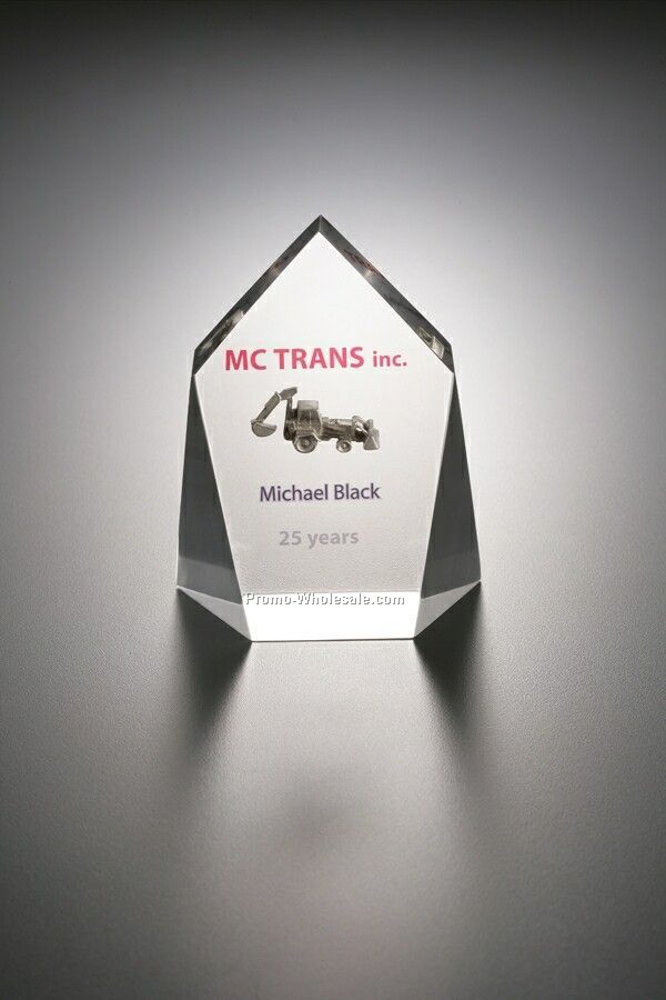 Lucite Embedment Beveled Award