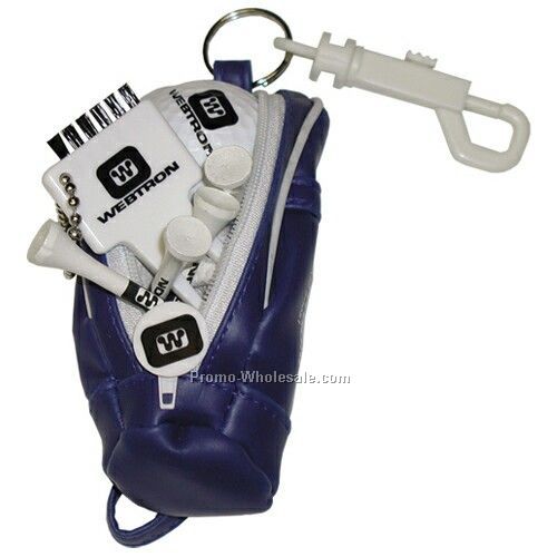 Mini II Golf Bag On Hook (4 Tees/ 1 Ball/ 1 Marker/ 1 Divot Tool W/ Brush)