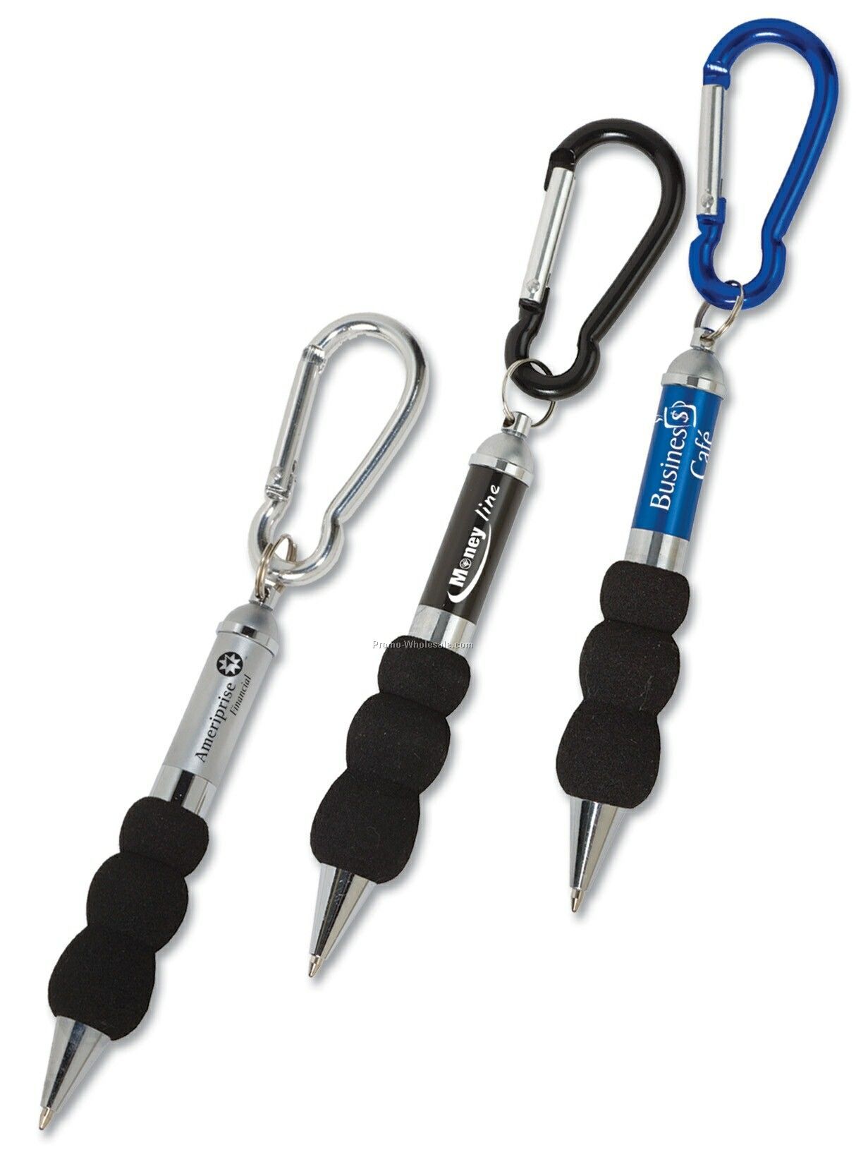 Mini Metal Pen With Carabiner (Screen Printed)