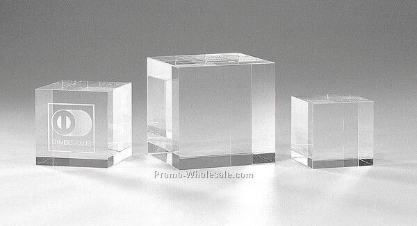 Optic Crystal Cube (2-3/8" Cube)