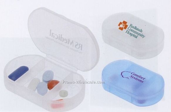 Pill Minder Box W/ 3 Compartments - Factory Direct (8-10 Weeks)