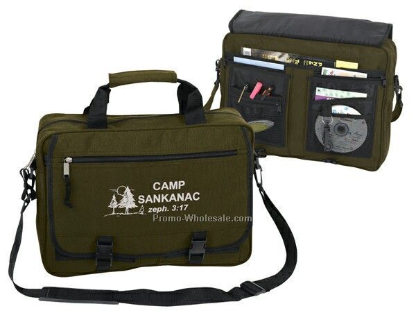 Polyester Business Saddlebag Brief (16"x12"x4")