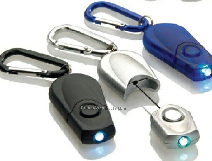 Push Button Flashlight W/ Carabiner Clip