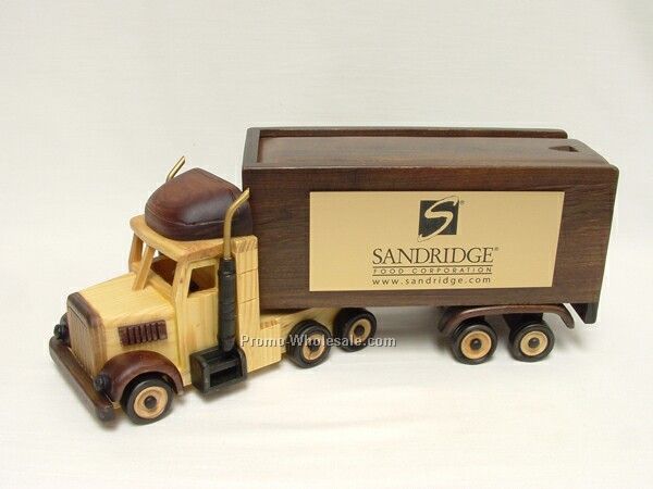 Semi Truck Nut Dispenser W/ Sliding Lid - Empty