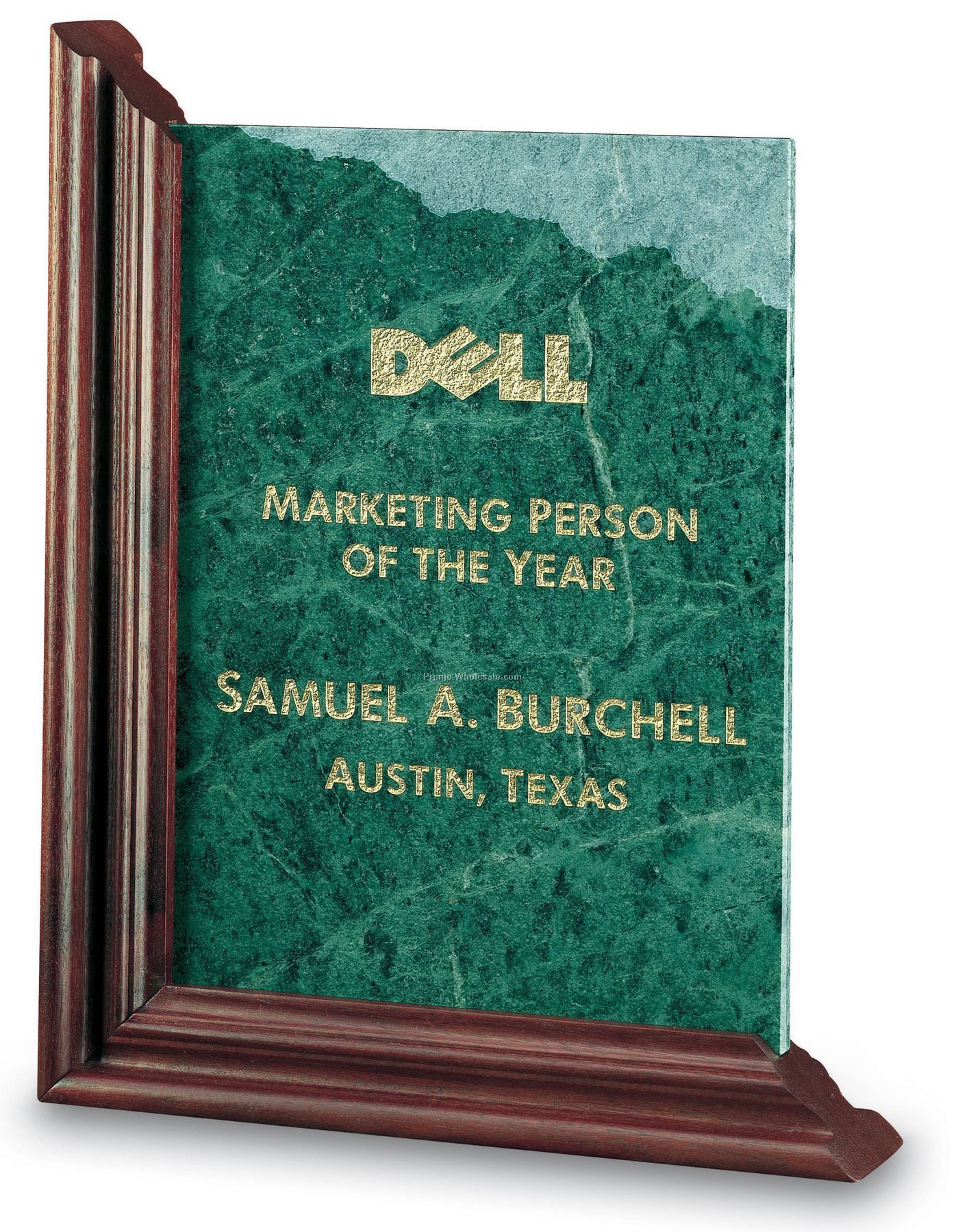 Small Green Marble Fidelity Frame Award