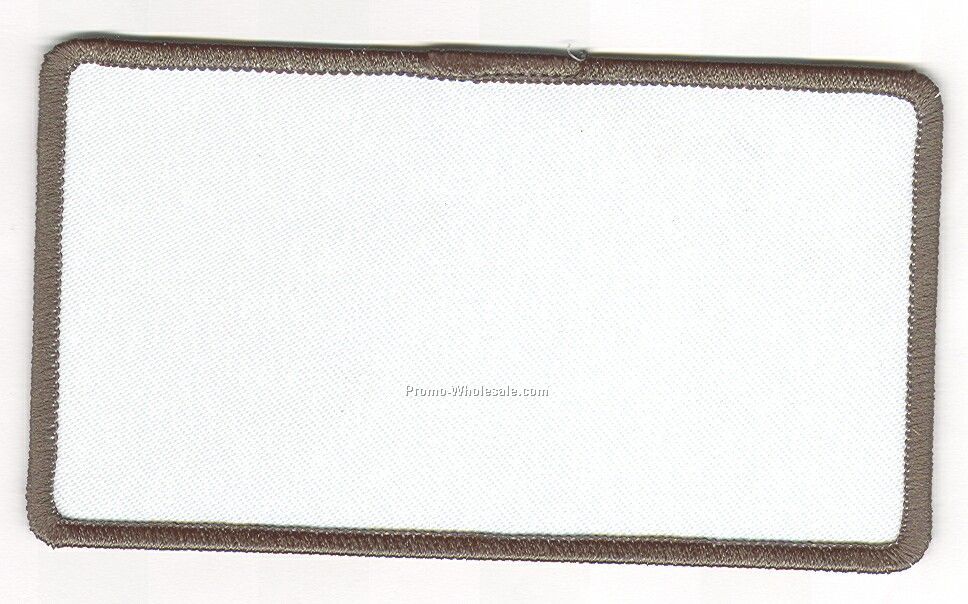 Stock Blank (4.5 X 2.5 Green Border With White Background)