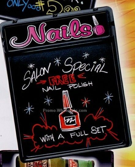 Stock Fluorescent Lighted Blackboards - Nails!