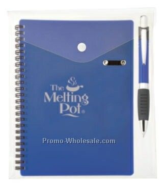 Sydney Pen Combo In Envelope W/ Spiral Bound Retro Notebook