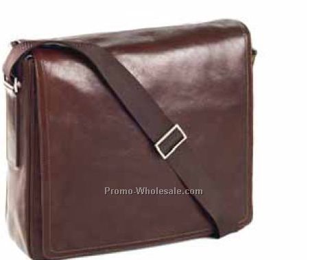 Tuscan Square Messenger Leather Sling Bag