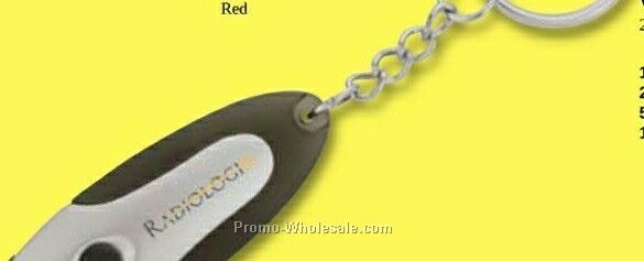 Valumark Blue Flashlight Key Chain 2-1/4"x1-3/16"x3/8"