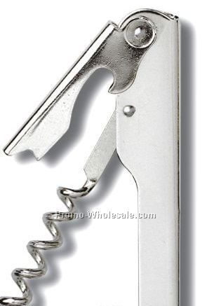 Waiter's Nickel Plated Corkscrew (Laser Engraved)